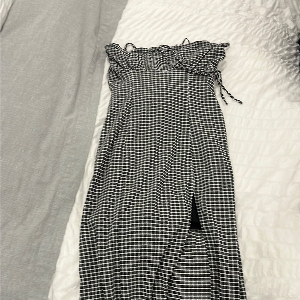 Black and White Checkered Dress